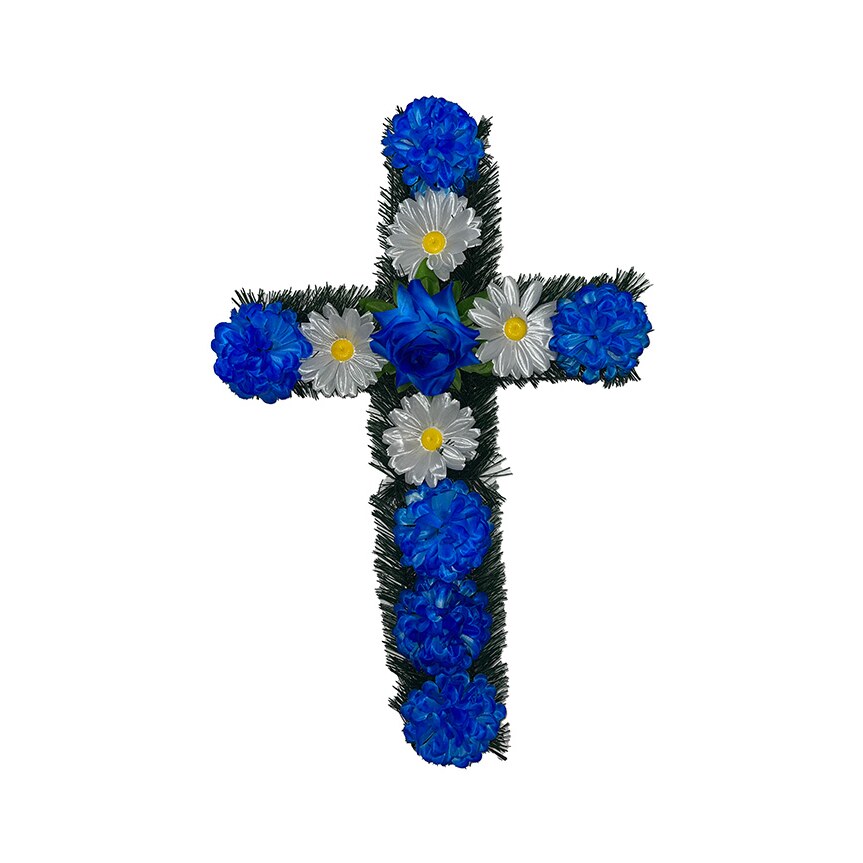 Coroană cruce C21, albastru — en-gros