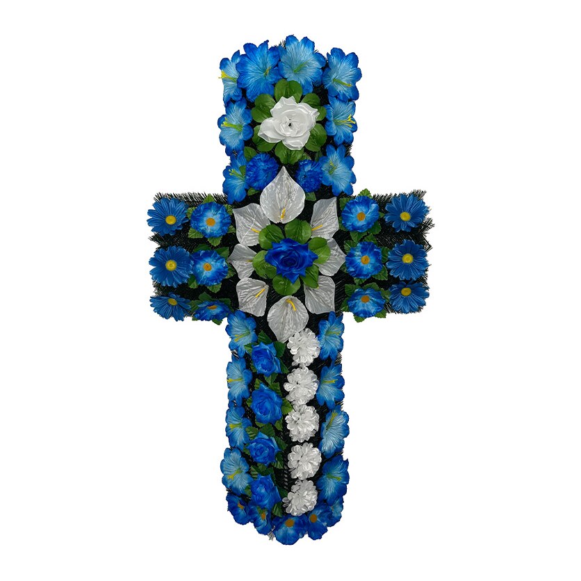 Coroană cruce C25, albastru — en-gros