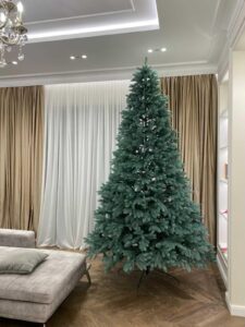 Brad Premium Albastru Aspect Natural